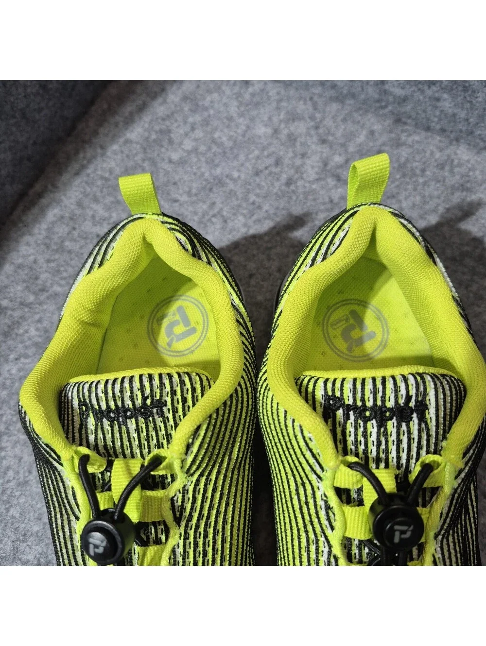 Prophet Women's Yellow/Black/White Striped Lace-Up Low Top Sneaker WAT042M